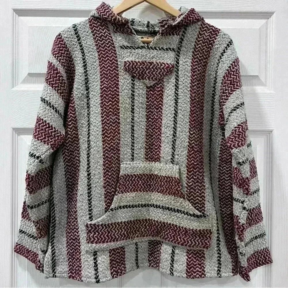 Baja Joe Mens Hooded Sweater Size Medium